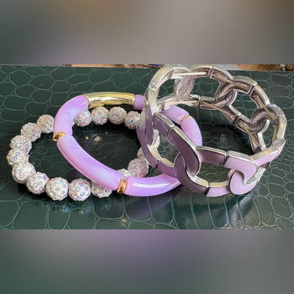 Lilac Women’s Bracelet Set - Fashion Jewelry
